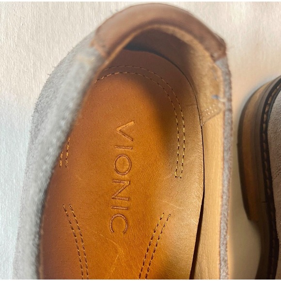 Vionic Gray Suede Lace Up Men's Shoe Size 8 - Picture 7 of 8